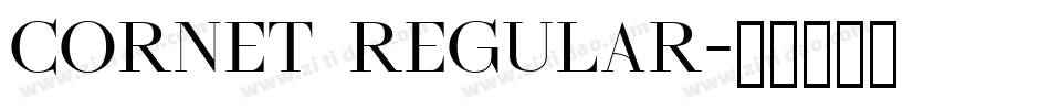 Cornet Regular字体转换